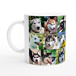 Ceramic mug featuring Arctic Rescue Victoria dogs