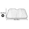 Windscreen sunshade 76x140 cm